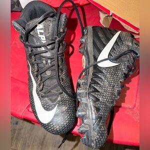 Nike Black and White Football Cleats